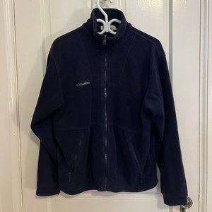 Columbia navy blue zip up fleece